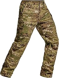 CQR Men's Tactical Pants, Water Resistant Ripstop