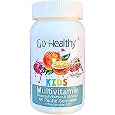 Go Healthy Kids Multivitamin Gummies, Immune Support, Kids Vitamin Gummies, Kosher Kid Vitamin, Halal, Non-GMO, Gluten-Free Tasty Gummy - 30 Servings