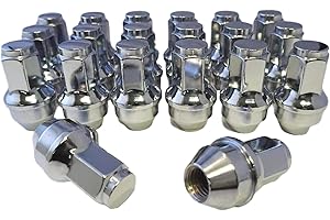 EISEN PERFORMANCE Set of 24 Eisen 14x2.0 One-Piece Chrome OEM Factory Style Lug Nuts for 2000-2014 Ford F-150 F150 Expedition Lincoln Navigator Factory Stock Wheels