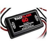 Stop-Alert FastFlash 60 Watts Best Brake Flasher Tail &amp; Stop Light Strobe 50X Fastest Preprogrammed 3 Blink Pattern Sequence - LED &amp; ANY OTHER BULB for Cars, Trucks, Motorcycles mount 5A 12-24V