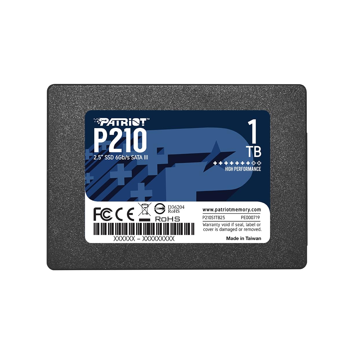 Patriot P210 1TB Internal SSD - SATA 3 2.5" - Solid
