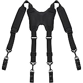 MELOTOUGH Police Suspender for duty belt Tactical suspenders For Law Enforcement Battle Belt Come With 4 Pcs Duty Belt Keeper