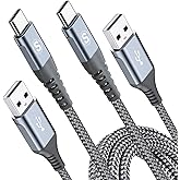 USB C Charging Cord [2Pack 10ft],USB C Cable Fast Charger 3.0A,USB C to USB Nylon Type C Charging Phone Charger for i Phone 1