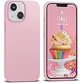 IceSword Compatible with iPhone 13 Case Lovely Pink, Liquid Silicone Slim Protective Phone Case Cover, Soft Matte Pastel Baby Cute, 6.1 inch iP13 - Lovely Pink