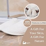Eco Bath London Toweling Slippers 100% Organic Cotton XL Indoor 10-11 view 2