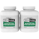 Diversey - 990241 Beer Clean Low Suds Glass Cleaner (4-Pound, 2-Pack) | No Aftertaste, Crystal Clear Glassware, Bar and Restaurant Use, Larger Beer Heads, Residue Free Sparkling Pint Glass