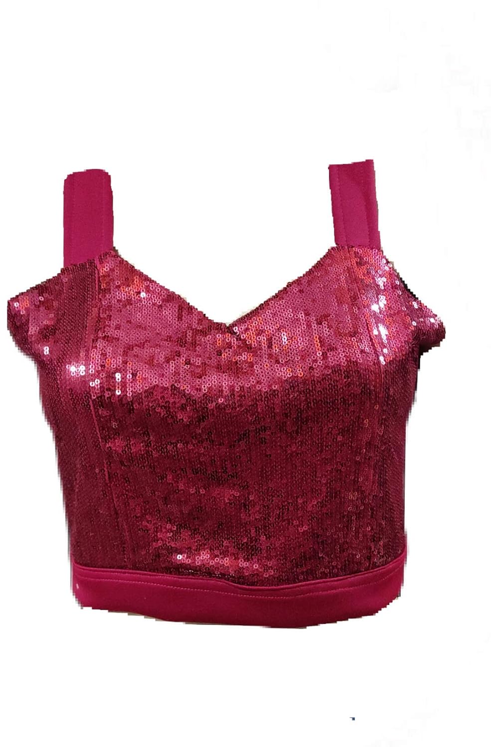 red glitter crop top