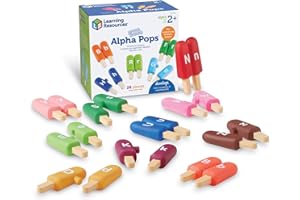 Learning Resources Smart Snacks Alpha Pops - Toddler Educational Alphabet Toys, ABC Puzzles, Ice Cream Toy, Preschool Classroom Must Haves, Homeschool, Toddler Letter Learning , Gifts for Kids