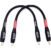 CNCESS Waterproof RCA Male to Male Cable, 2-Pack (3 Feet) | Durable cable construction for demanding audio routing.