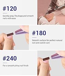 AIRSEE 100pcs Small Sanding Bands Nail Drill Bits