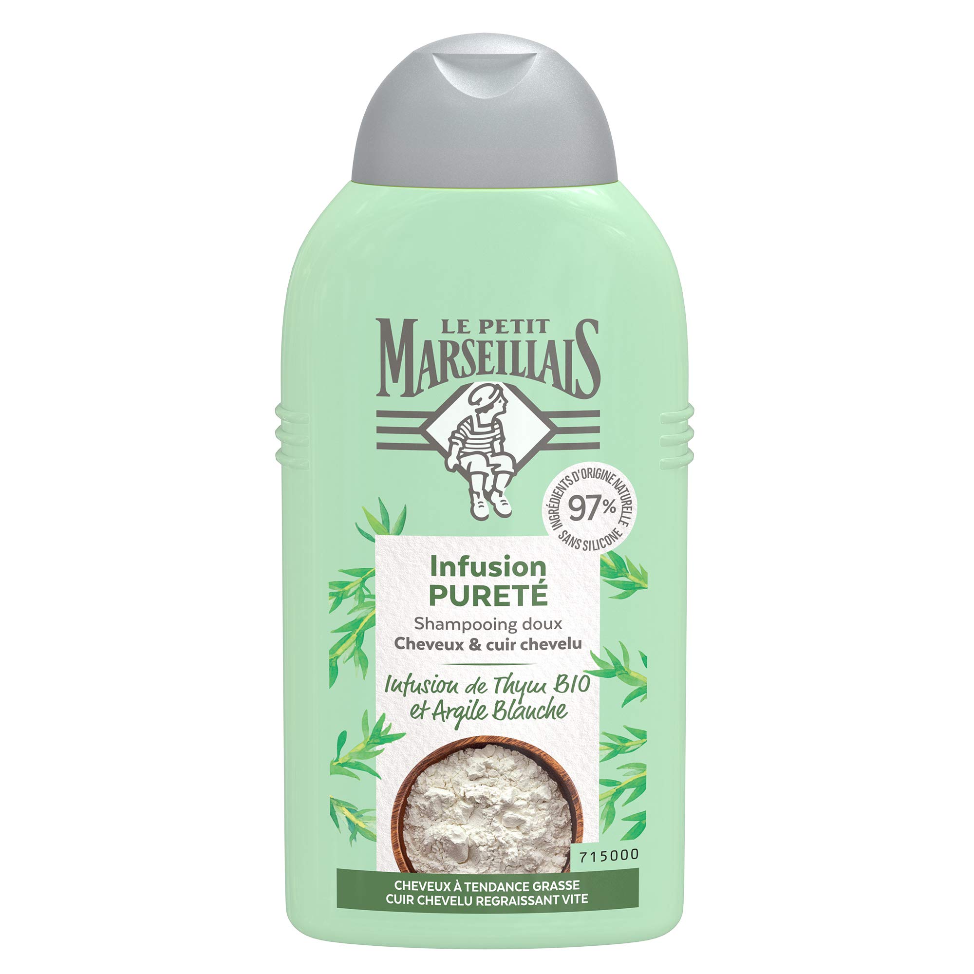 Le Petit Marseillais Purifying Balancing Shampoo with White Clay Powder 250ml
