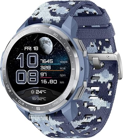 HONOR Watch GS Pro Smartwatch Blue 25-Day Battery Military GPS AMOLED
