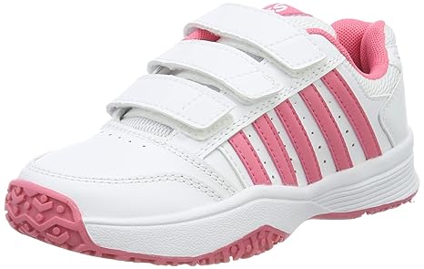 pink and white k swiss