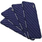 Harrison Howard Quilted Horse Leg Wraps, Standing Wraps for Horses Stable &amp; Recovery, Soft Padded Horse Bandage Liners-Navy L