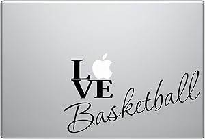 Macbook - LOVE Basketball Macbook Symbol Keypad Iphone Apple Ipad Decal Skin Sticker Laptop