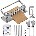 DIUDUS Leather Splitter, Leather Skiver Peeler, Manual Leather Skiving Machine, Leather Peeling Thinning Paring Machine Skiver Leather Tool with Blades for DIY Leather Crafting Tools