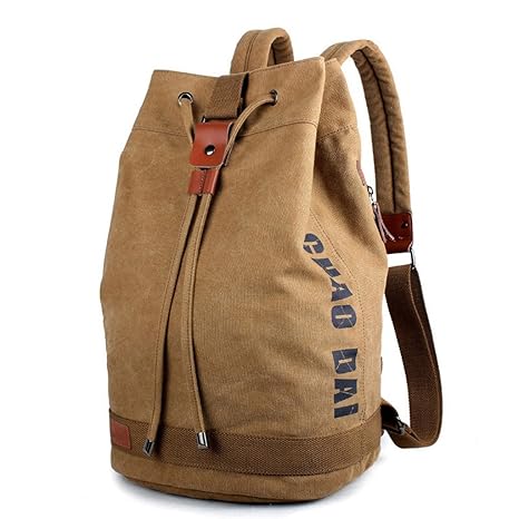 Koreanische Segeltuch-Sport-Rucksack-Computer-Rucksack-Beutel-Beutel-Trommel-Tourismus-Freizeit-Reisetasche