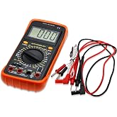 AMTAST Digital Multimeter Tester Multimeter for Electrical Applications | Angle Adjustable LCD, Data Hold, Shockproof, Measures Voltage, Current, Resistance, Continuity and Diode (Model AMT32)