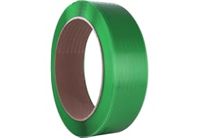 LNYEBN 5/8"（16mm） Wide Green and 3800 feet Polyester Strapping Coil,1450 Pound Break Strength.