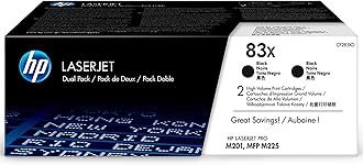 HP83X - 2-pack - High Yield - black - original - LaserJet - toner cartridge (CF283X) - for LaserJet Pro M201d, M201dw, M201n, MFP M225dn, MFP M225dw, Pack of 2