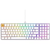 GLORIOUS GMMK 2 Small Gaming Keyboard Base- Barebones Kit- TKL Hot Swappable DIY White Mechanical Keyboard - Wired, RGB Backlit,- PC Setup Accessories- 65%, White