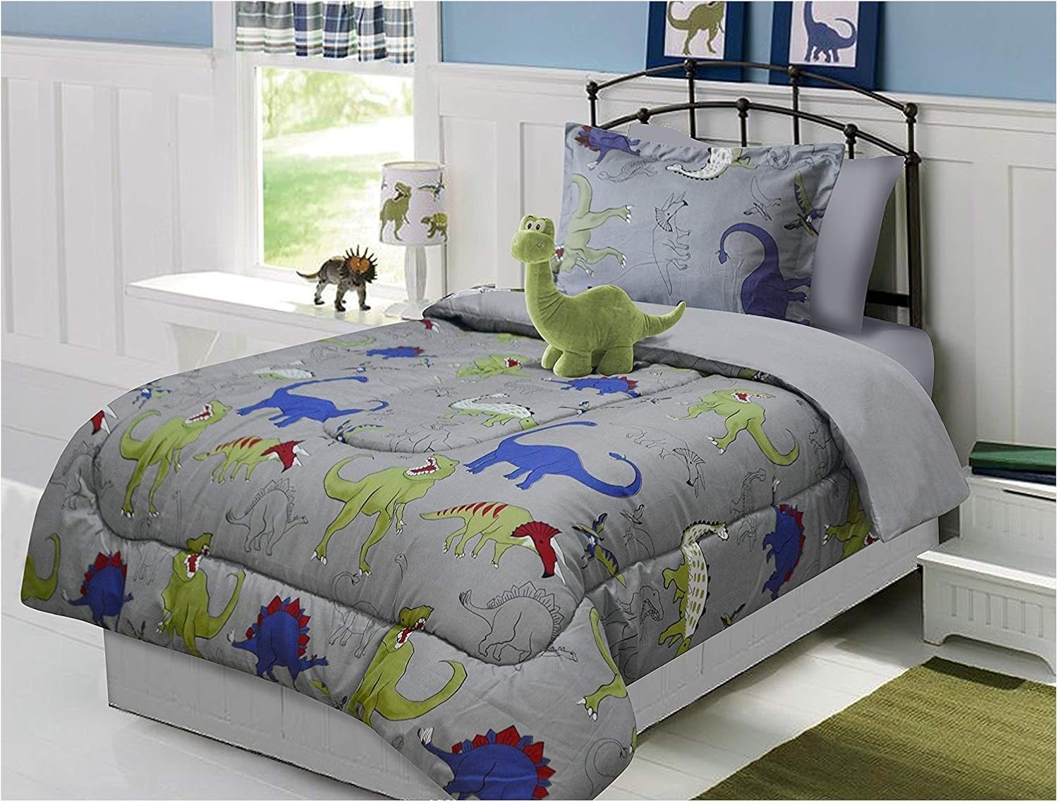 Amazon Com All American Collection 3 Piece Twin Size Dinosaur