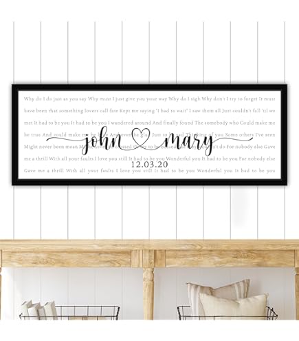 Custom Couple Silhouette Lyrics Canvas - Ireland