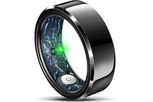 RIFESI Smart Ring for Women Men, Fashion Minimalist Fitness Ring & Sleep Tracker Ring with Heart Rate, SPO₂,Blood Pressure,5ATM Waterproof Health Ring, No Subscription,Women Men Gift (Black,10)