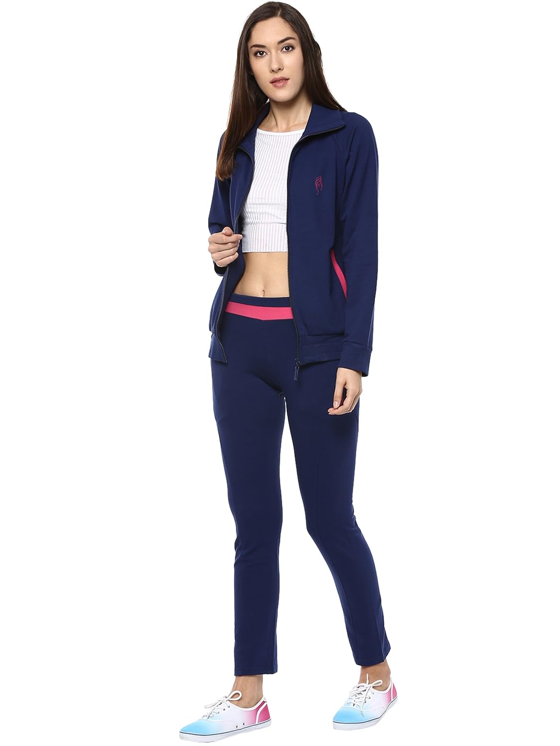 sakhi sang solid navy blue track suits