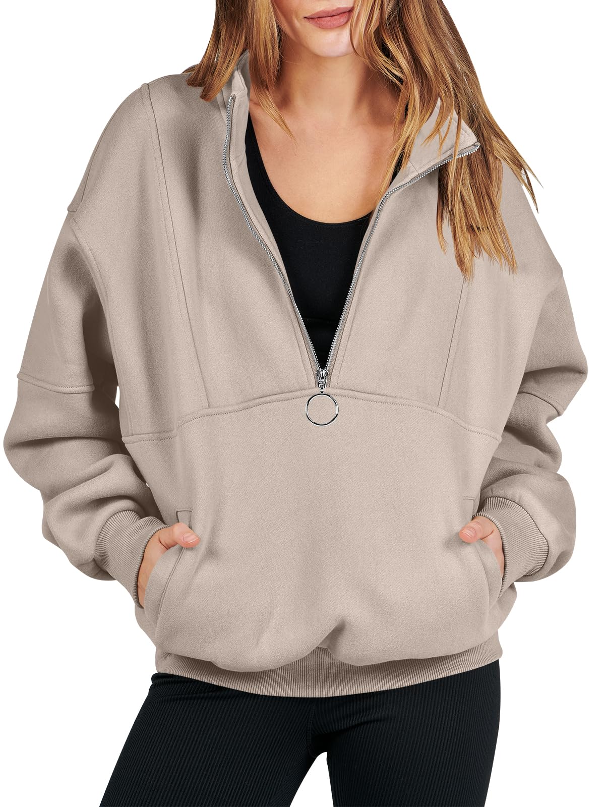 ANRABESS Half Zip Sweatshirt