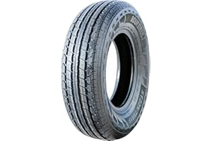 Roundrule ST Hikee Semi Steel Premium Trailer Radial Tire-ST225/75R15 225/75/15 225/75-15 117/112L Load Range E LRE 10-Ply BSW Black Side Wall