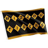 Desert Cactus University of Missouri UM Flag - 3 x 5 Feet Tigers Banner, Indoor/Outdoor Durable Fabric, 100% Polyester Design (Style Z)