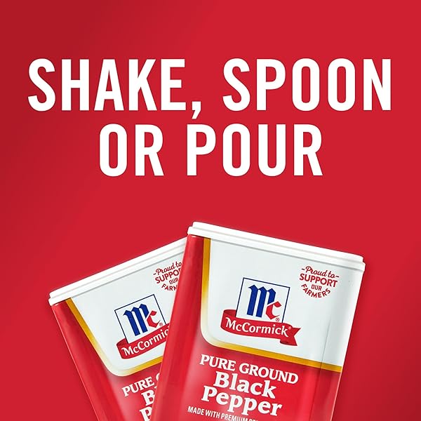 MCCORMICK PURE GROUND BLACK PEPPER, 3 OZ