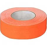 Polyken 510 Rubber Premium Grade Gaffer's Tape, 45m Length x 48mm Width, Neon Orange