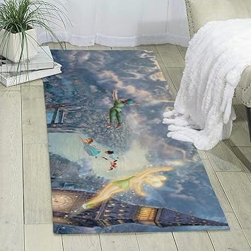 Amazon Com Tinker Bell And Peter Pan Area Rugs Super Soft Indoor