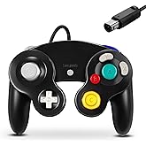 FIOTOK Gamecube Controller, Classic Wired Controller for Wii Nintendo Gamecube (Black)