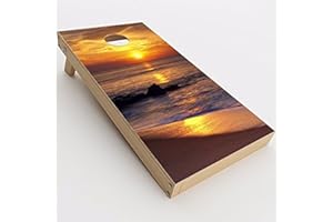 IT'S A SKIN itsaskin Skin Decal Vinyl Wrap for Cornhole Game Board Bag Toss (2xpcs.) / Sunrise on The Coast