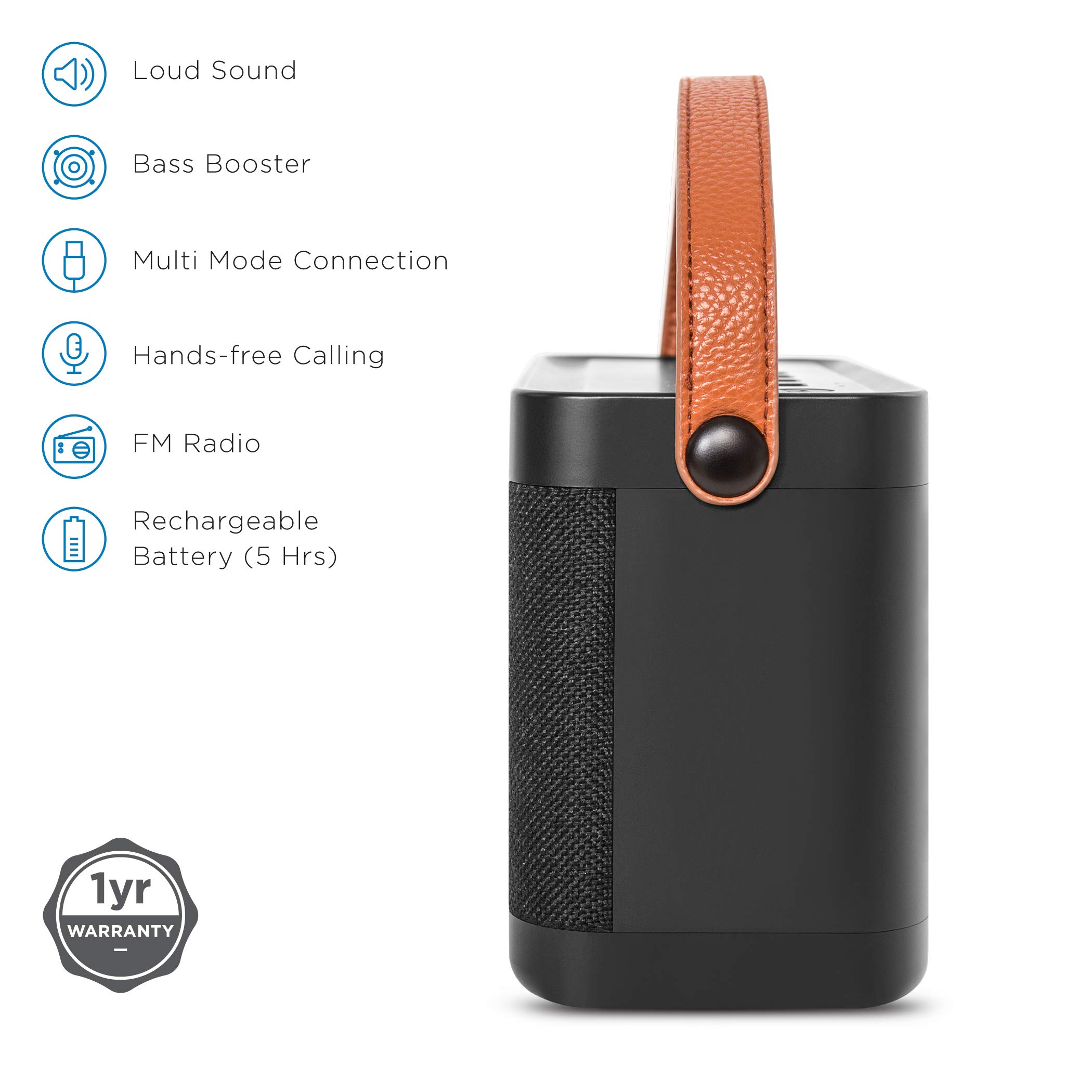 Charger Soundlogic Bt Speaker Soundlogic Bloq 12 Watts Portable