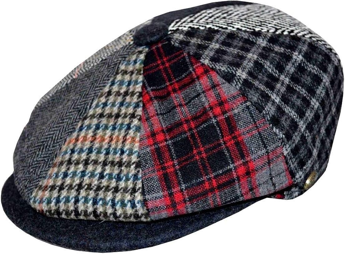 plaid wool cap