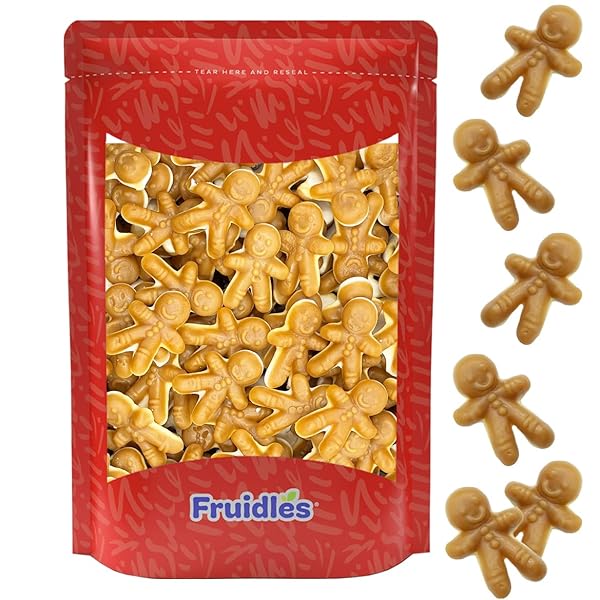 FRUIDLES CHRISTMAS GINGERBREAD MAN, FUN AND FESTIVE HOLIDAY SNACKING, PARTY FLAVOR (1 POUND)
