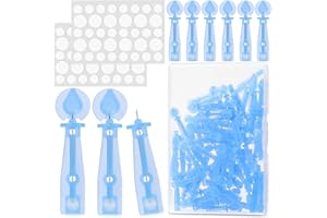 JASSINS 50PCS Acne Needle Pimple Removal Disposable Tools,72 Dots Acne Pimple Stickers and Ultrafine Needle Set,for Pick Acne,Blackhead,Comedone Easily Removal