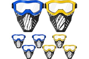 SURPER 8 Pack Tactical Mask Compatible with Nerf Rival, Apollo, Zeus, Khaos, Atlas, Artemis Blasters Rival Mask