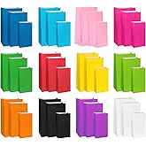 KEYYOOMY Colored Paper Bags Assorted Colored Paper Lunch Bags Party Favor Bag Goodie Bag for Wedding Birthday Party (72 CT, 3 Sizes)