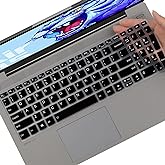 Keyboard Cover for Lenovo Yoga 7i 15.6" 16", Ideapad 3/Idepad 3i/Ideapad 5/Ideapad 5 15.6 17.3, Lenovo Flex 5 15.6, Yoga Slim 7 15, ideaPad Slim 7 15.6, ThinkBook 15/15P G2 G3 G4 -Black