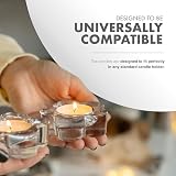 delka Unscented White Tea Lights 8-Hour Burn Time Pack of 50 view 4