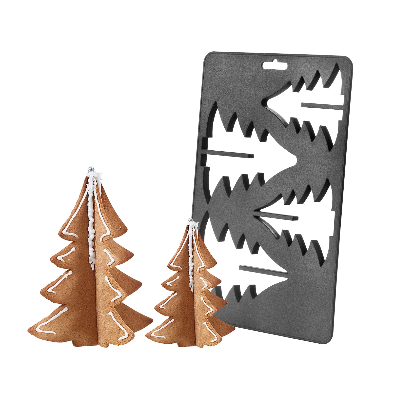 GastroMax Christmas Tree Cake Mold ABS, Black