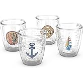 Tervis Ol' Time Maritime Boating Collection Made in USA Double Walled Insulated Tumbler Travel Cup Keeps Drinks Cold & Hot, 12oz - 4pk, Classic