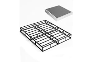 ZIYOO Queen Box Spring, 7 Inch Metal Box Springs, Strong Metal Frame Support for 1500lbs, Mattress Foundation, Easy Assembly, No Noise