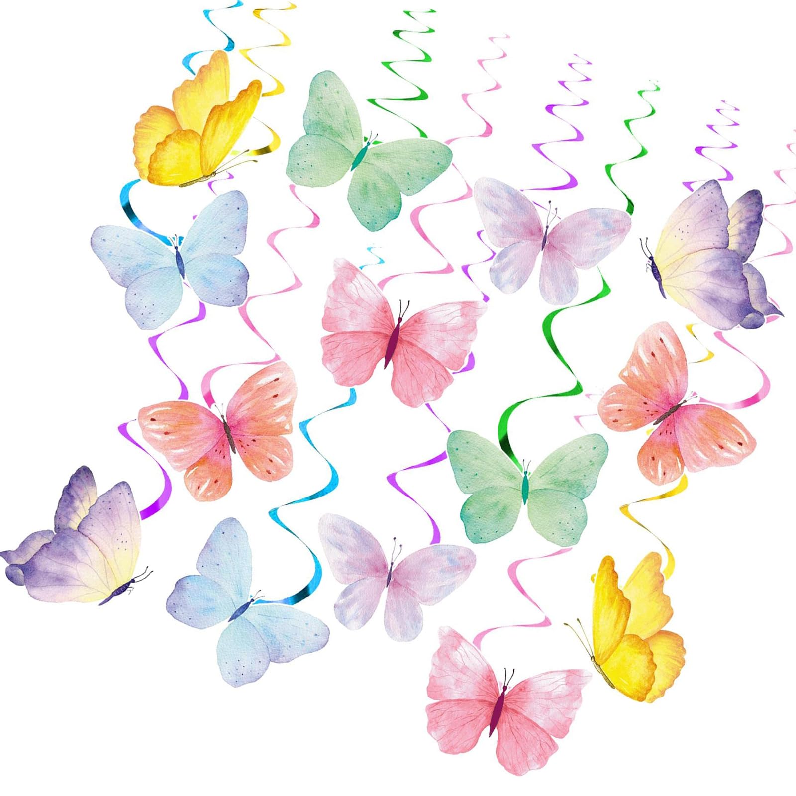 Aatpuss Butterfly Decoration, Cupcake Toppers, Cake Decoration, Suitable for Women's Birthdays, Girls' Birthdays and Birthdays of Girlfriends