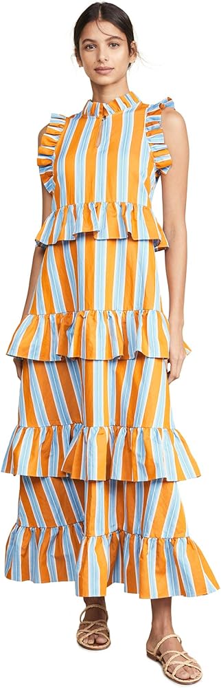 mds stripes soiree dress